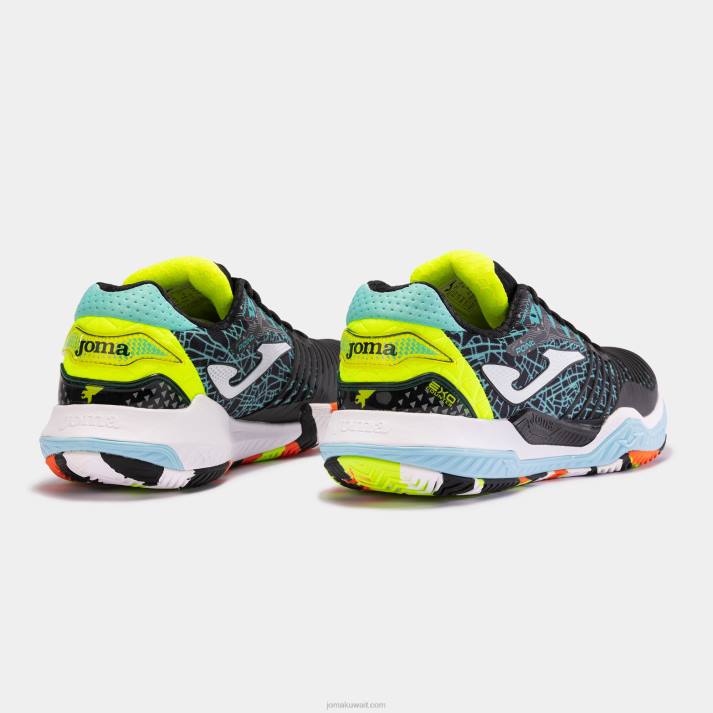 Joma 82P4R72 أسود مكس أخضر نقطة الأحذية 22 محكمة صلبة