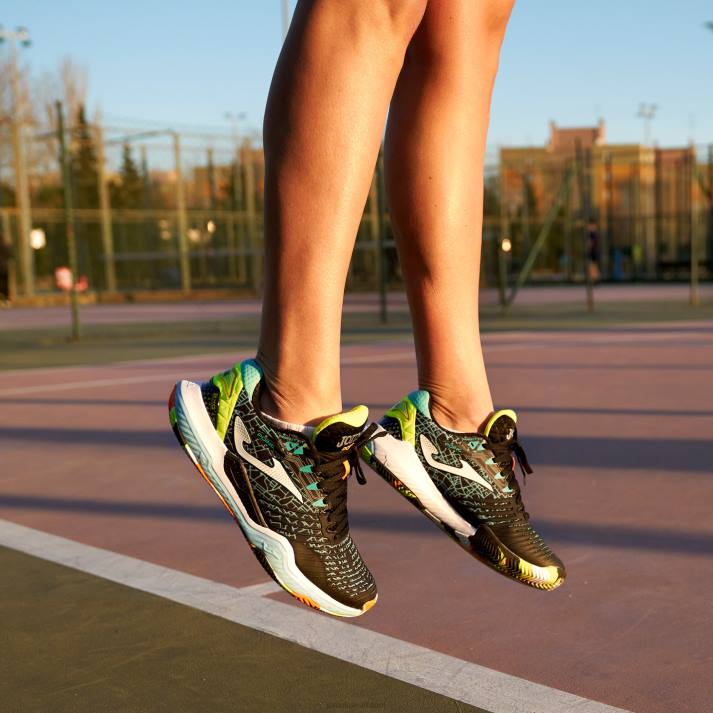 Joma 82P4R72 أسود مكس أخضر نقطة الأحذية 22 محكمة صلبة