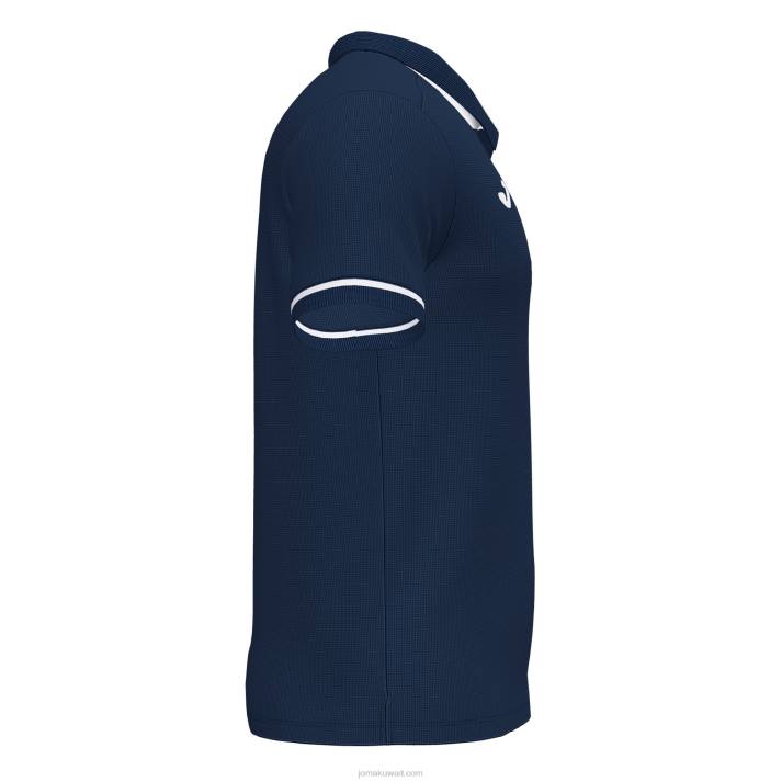 Joma 82P4R733 الأزرق الداكن الأبيض بطولة قميص بولو قصير الاكمام vi رجال