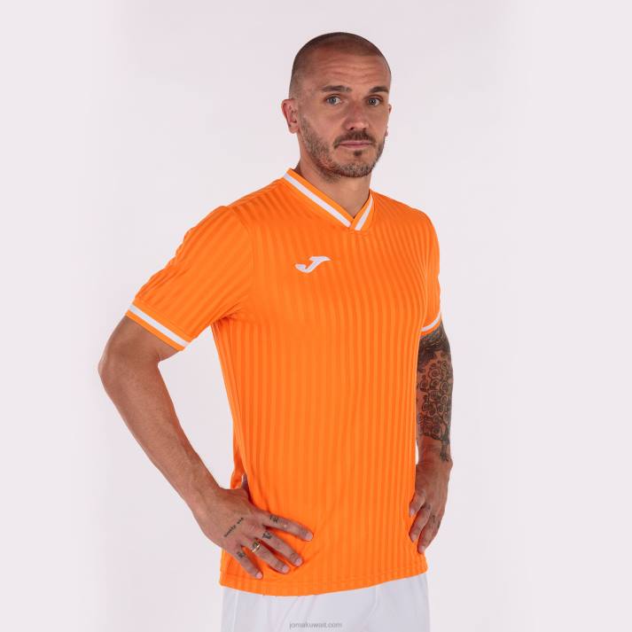 Joma 82P4R739 البرتقالي قميص قصير الأكمام toletum iii رجال