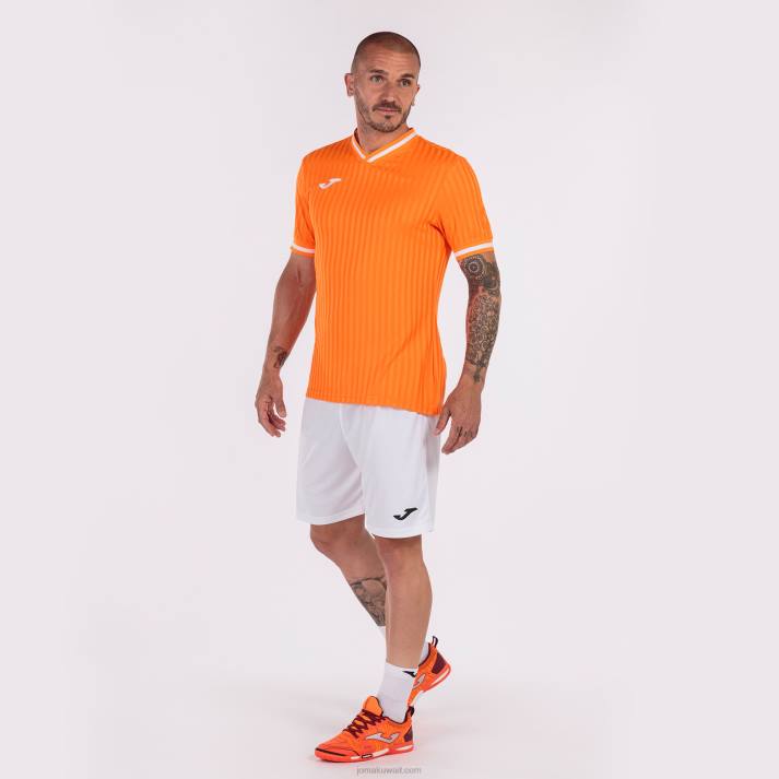 Joma 82P4R739 البرتقالي قميص قصير الأكمام toletum iii رجال