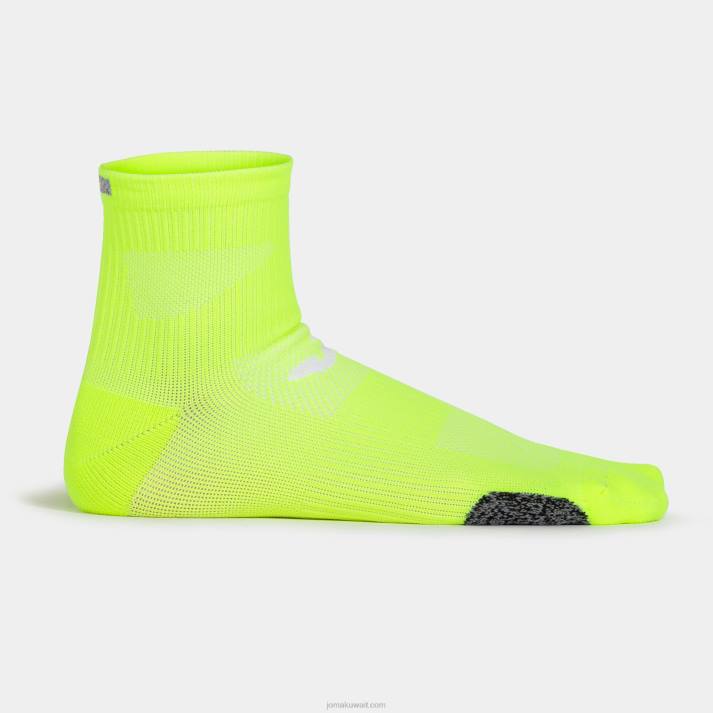 Joma 82P4R73 الفلورسنت الأخضر الرمادي والأصفر تشغيل الجوارب ليلا