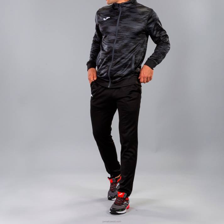 Joma 82P4R748 أسود بنطلون طويل كليو الثاني رجال