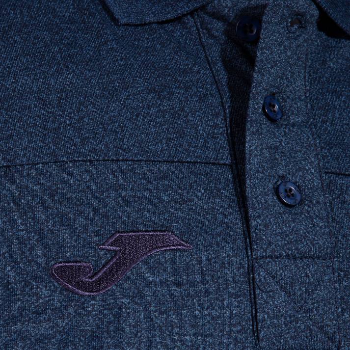 Joma 82P4R751 أزرق قميص بولو قصير الأكمام الفائز الثاني رجال