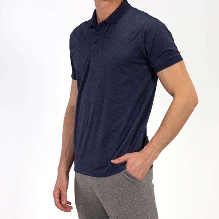 Joma 82P4R751 أزرق قميص بولو قصير الأكمام الفائز الثاني رجال