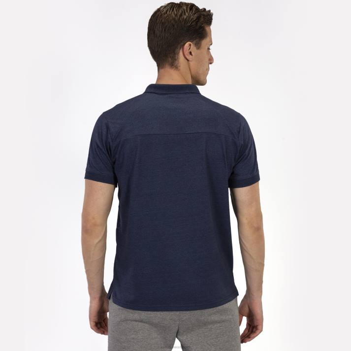 Joma 82P4R751 أزرق قميص بولو قصير الأكمام الفائز الثاني رجال