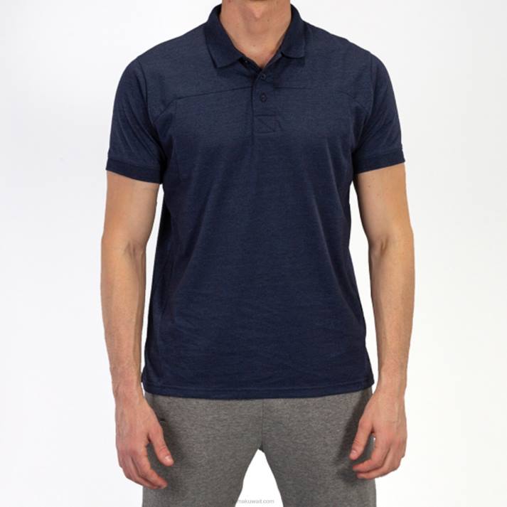 Joma 82P4R751 أزرق قميص بولو قصير الأكمام الفائز الثاني رجال