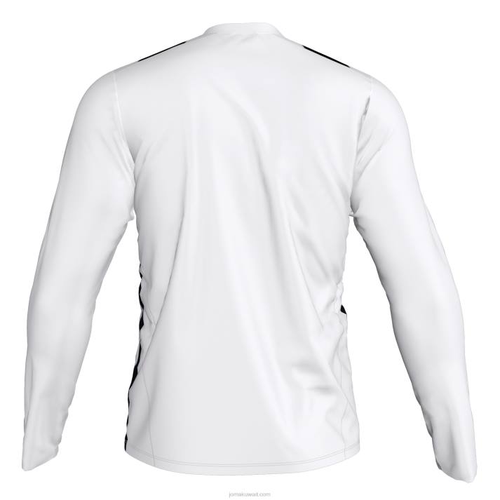 Joma 82P4R752 أبيض أسود قميص طويل الأكمام inter رجال