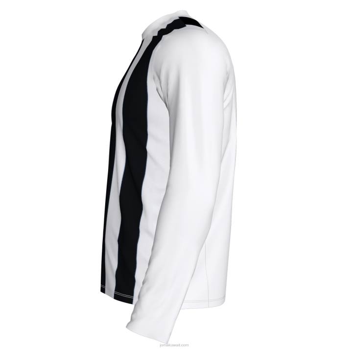 Joma 82P4R752 أبيض أسود قميص طويل الأكمام inter رجال