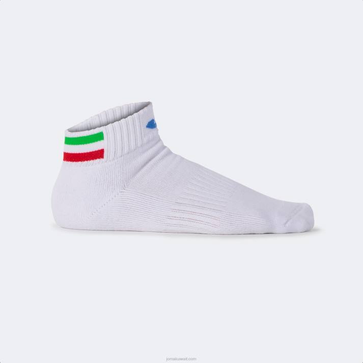 Joma 82P4R755 أبيض الاتحاد الايطالى للتنس الجوارب