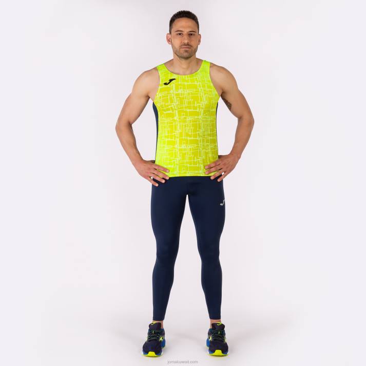 Joma 82P4R757 الأزرق الداكن أصفر فلوري النخبة من الدبابات الثامن رجال