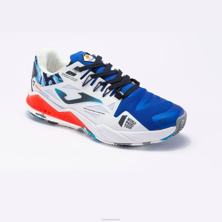 Joma 82P4R75 أزرق ملكي أبيض أحذية تي تدور 23 طين رجال