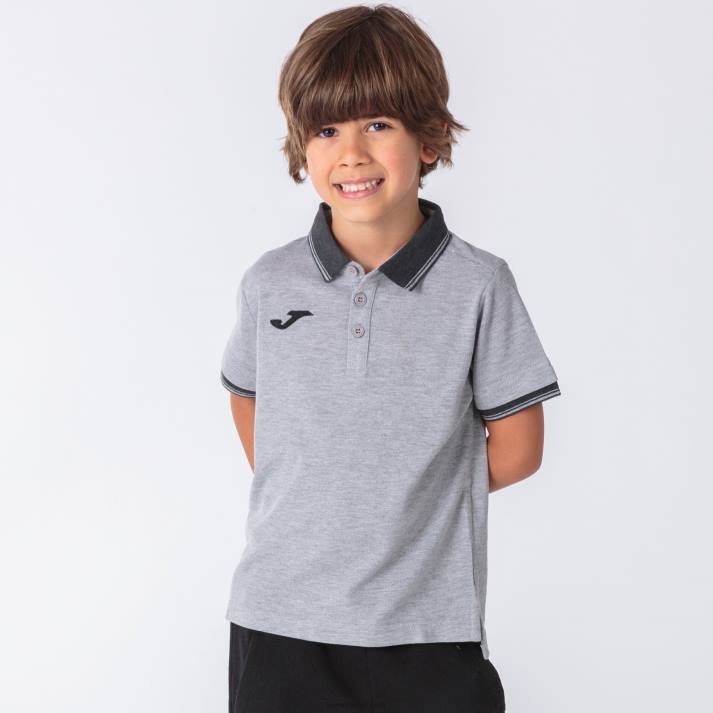 Joma 82P4R767 رمادي قميص بولو قصير الأكمام Bali II رجال