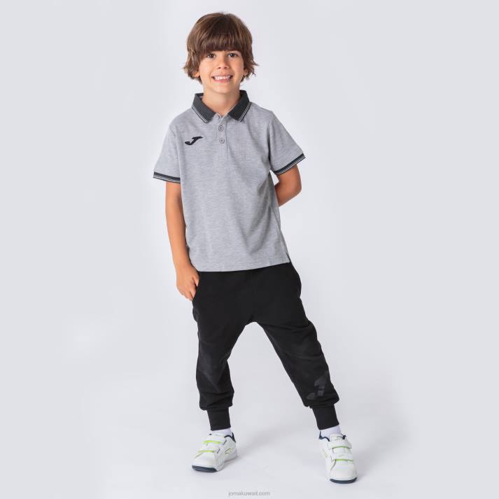 Joma 82P4R767 رمادي قميص بولو قصير الأكمام Bali II رجال