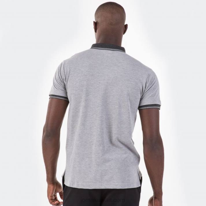 Joma 82P4R767 رمادي قميص بولو قصير الأكمام Bali II رجال