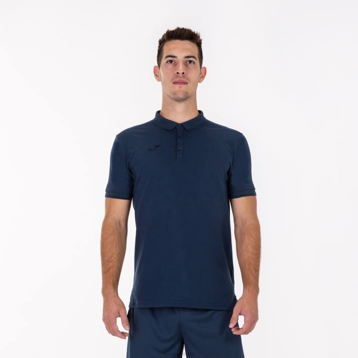 Joma 82P4R768 الأزرق الداكن قميص بولو قصير الأكمام Bali II رجال