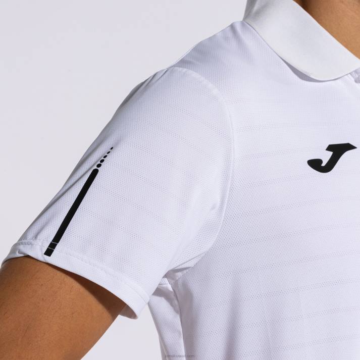 Joma 82P4R775 أبيض قميص بولو قصير الأكمام تورنيو رجال
