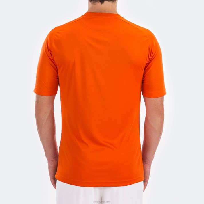 Joma 82P4R776 البرتقالي قميص نمر كم قصير رجال