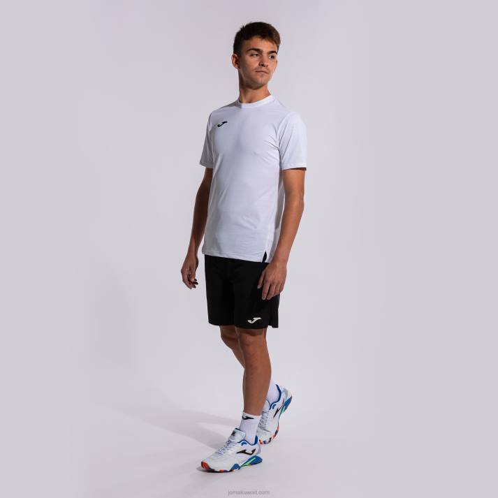 Joma 82P4R779 أبيض قميص قصير الأكمام torneo رجال
