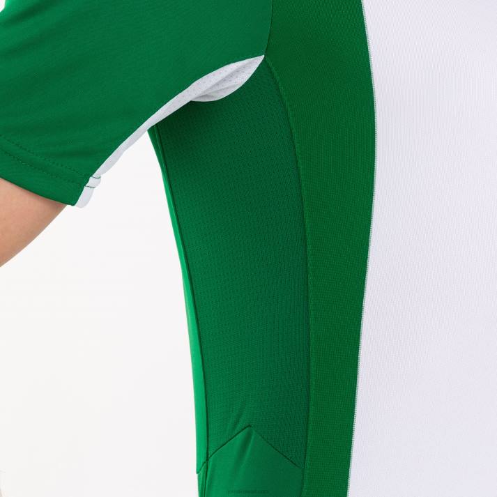 Joma 82P4R787 أبيض أخضر قميص بيزا كم قصير رجال