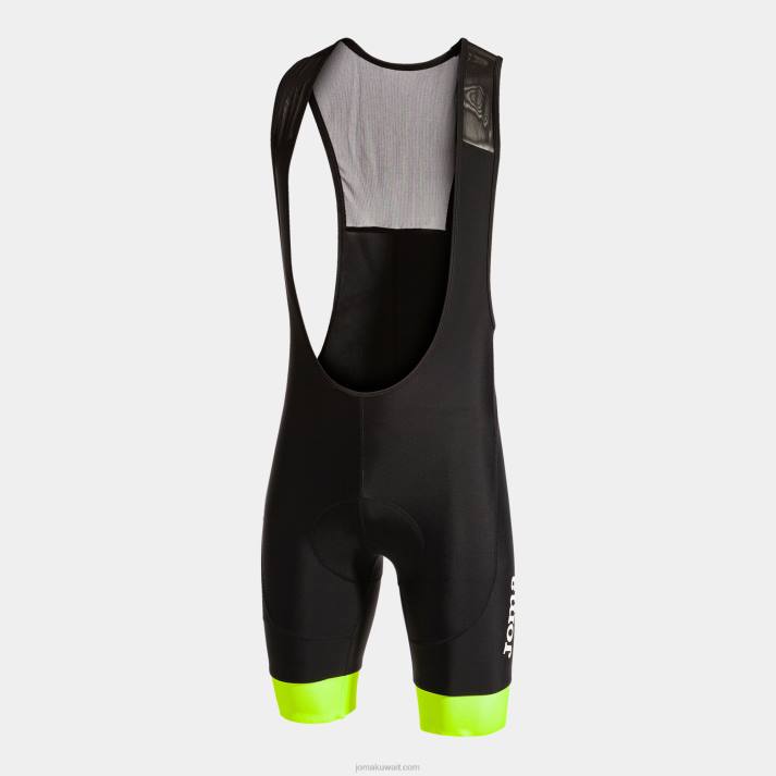 Joma 82P4R790 أسود أصفر فلوري شورت ركوب الدراجات كرونو رجال