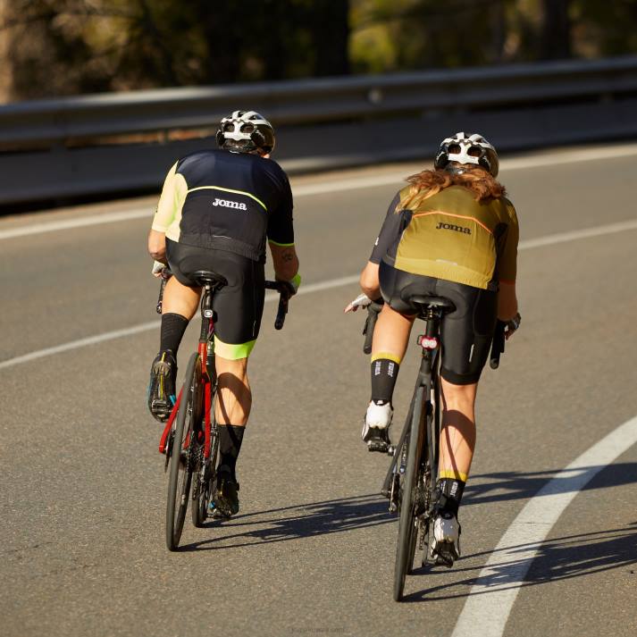 Joma 82P4R790 أسود أصفر فلوري شورت ركوب الدراجات كرونو رجال