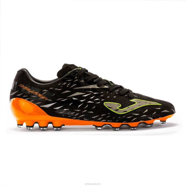 Joma 82P4R79 برتقالة سوداء حذاء كرة القدم تطور كأس 23 عشب صناعي