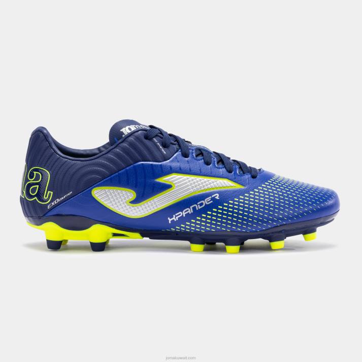 Joma 82P4R80 الأزرق الملكي الأخضر الفلوريسنت حذاء كرة القدم Xpander 23 FG