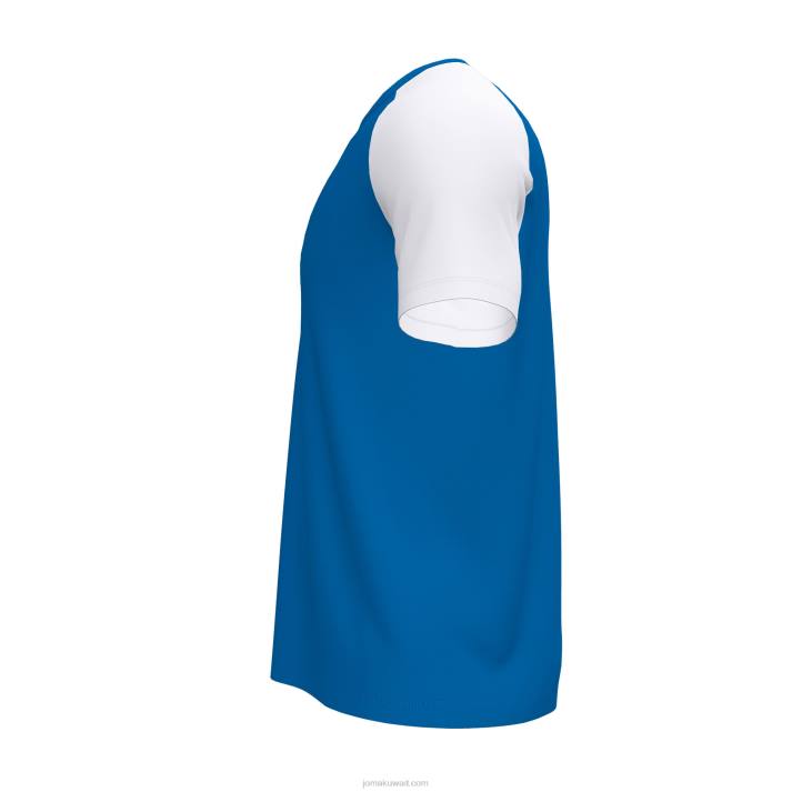 Joma 82P4R810 أزرق ملكي أبيض قميص بأكمام قصيرة أكاديمية رابعا رجال