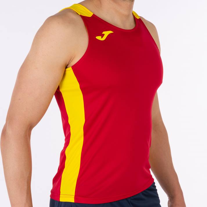 Joma 82P4R811 احمر اصفر أعلى سجل للدبابات الثاني رجال