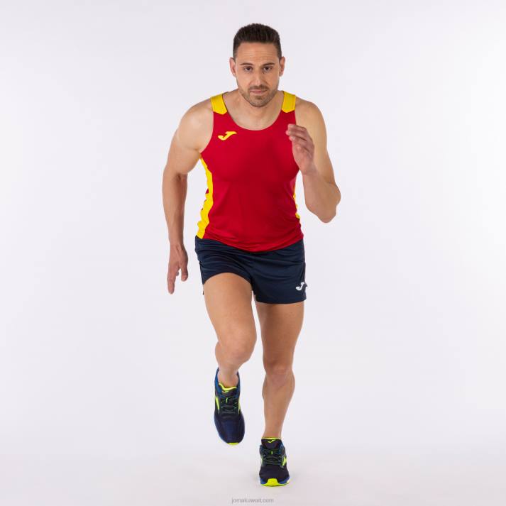 Joma 82P4R811 احمر اصفر أعلى سجل للدبابات الثاني رجال