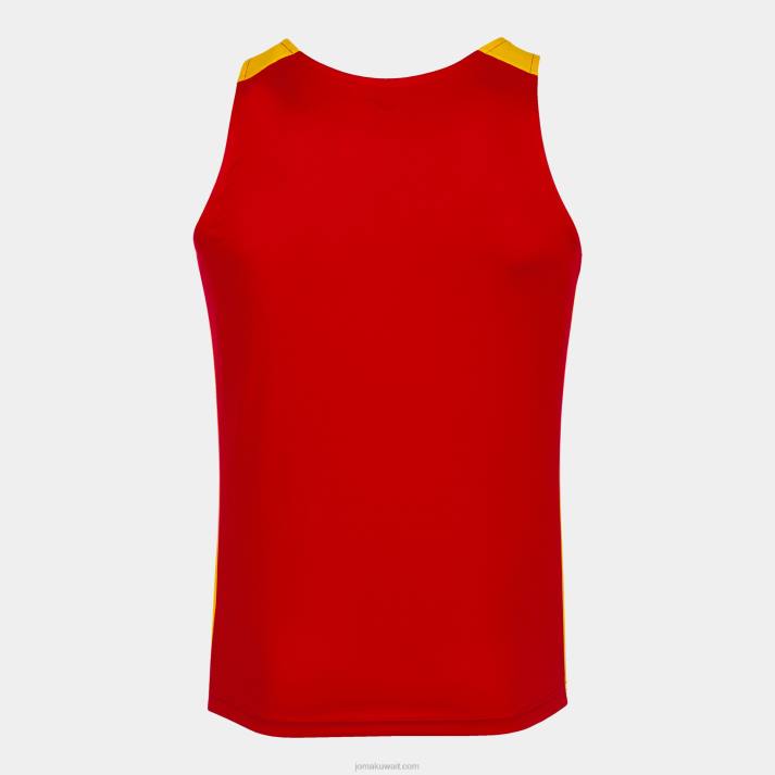 Joma 82P4R811 احمر اصفر أعلى سجل للدبابات الثاني رجال