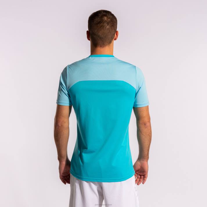 Joma 82P4R813 السماء الزرقاء قميص قصير الأكمام الفائز الثاني رجال