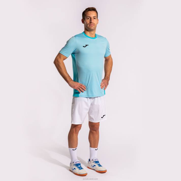 Joma 82P4R813 السماء الزرقاء قميص قصير الأكمام الفائز الثاني رجال