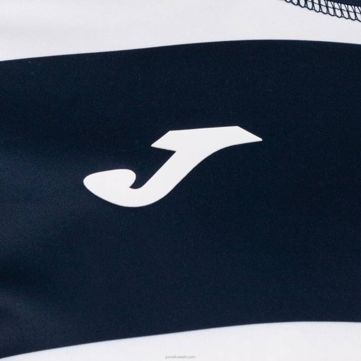 Joma 82P4R817 الأزرق الداكن الأبيض قميص قصير الأكمام prorugby الثاني رجال
