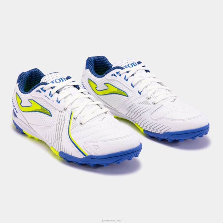 Joma 82P4R82 ابيض ازرق حذاء كرة القدم المراوغة 23 العشب