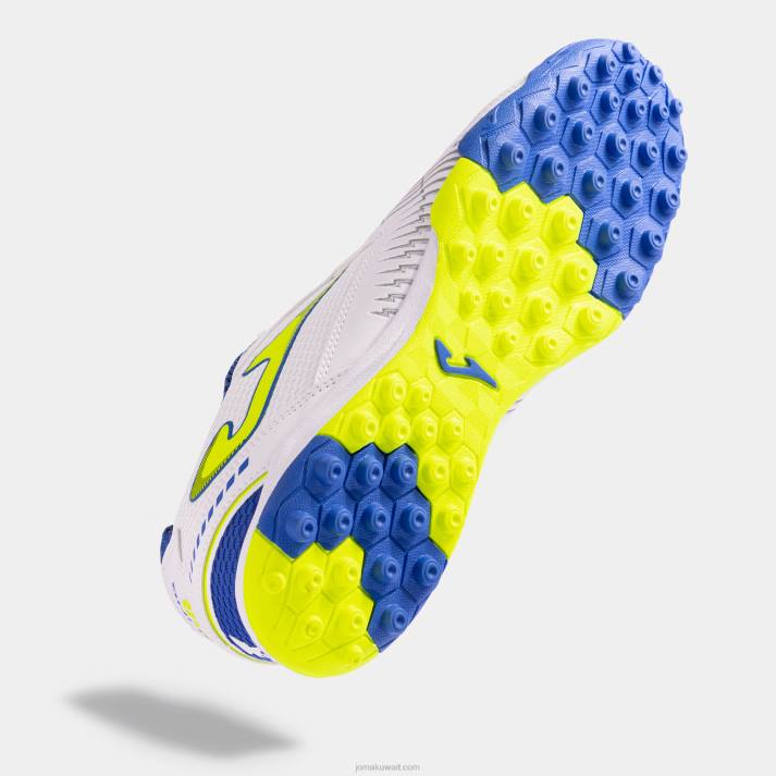 Joma 82P4R82 ابيض ازرق حذاء كرة القدم المراوغة 23 العشب