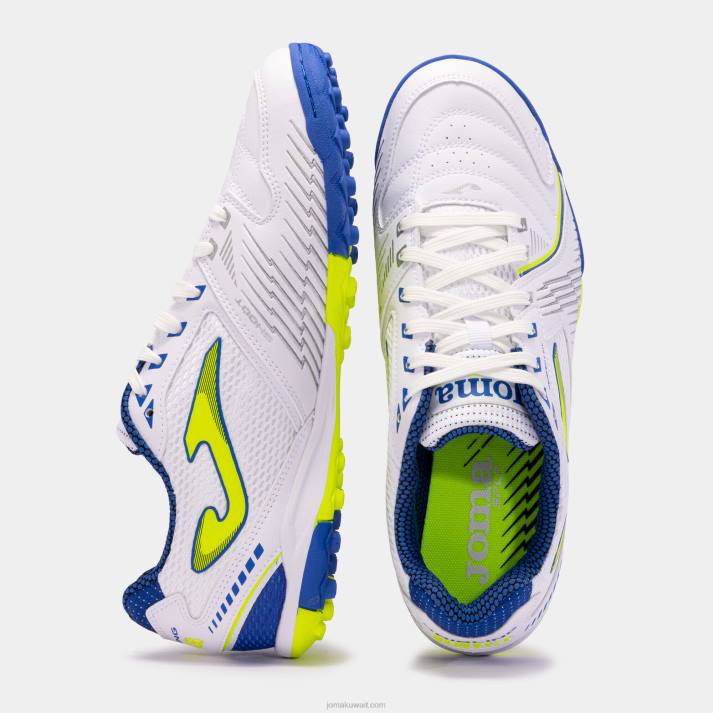 Joma 82P4R82 ابيض ازرق حذاء كرة القدم المراوغة 23 العشب