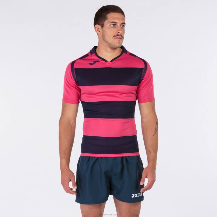 Joma 82P4R830 بنفسجي وردي قميص قصير الأكمام prorugby الثاني رجال