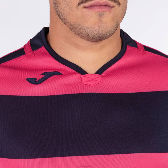 Joma 82P4R830 بنفسجي وردي قميص قصير الأكمام prorugby الثاني رجال