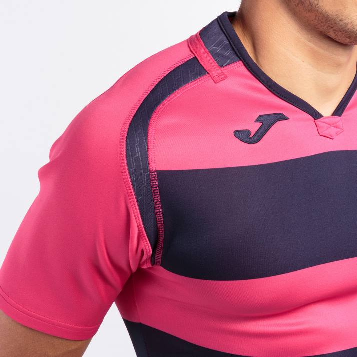 Joma 82P4R830 بنفسجي وردي قميص قصير الأكمام prorugby الثاني رجال