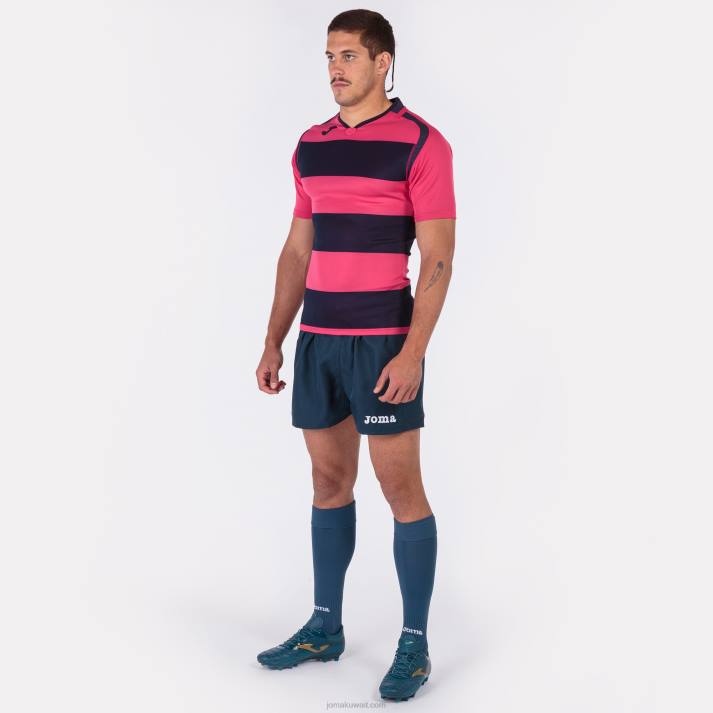 Joma 82P4R830 بنفسجي وردي قميص قصير الأكمام prorugby الثاني رجال