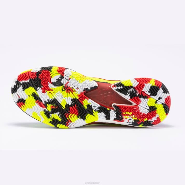 Joma 82P4R839 أسود أصفر فلوري أحذية تي تدور 23 طين رجال