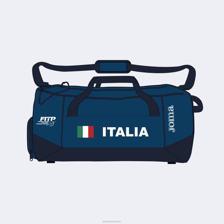 Joma 82P4R845 الأزرق الداكن حقيبة رياضية اتحاد كرة المضرب والباديل الايطالية