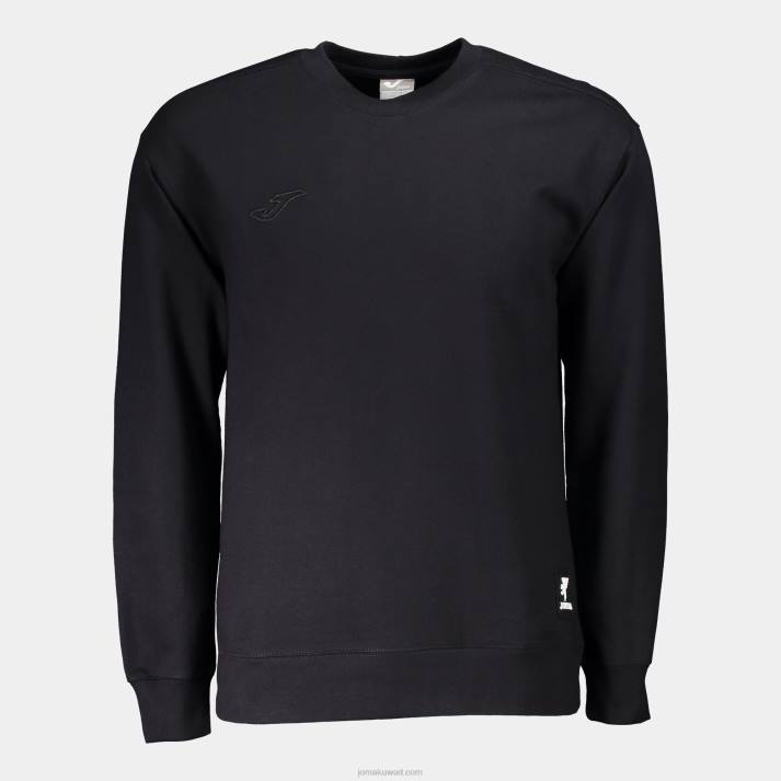 Joma 82P4R846 أسود الشارع الحضري قميص من النوع الثقيل رجال