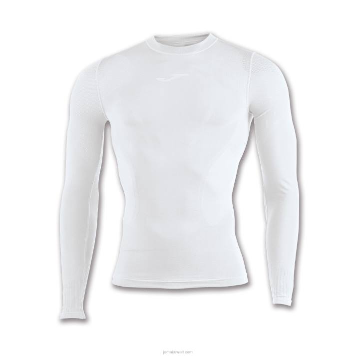 Joma 82P4R849 أبيض كم طويل قميص براما رجال