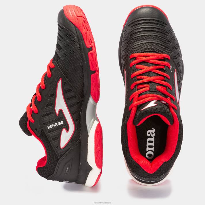 Joma 82P4R850 أسود أحمر أحذية الكرة الطائرة v.impulse 23 رجال