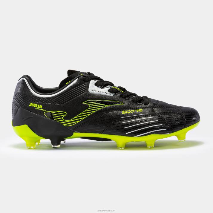 Joma 82P4R855 أسود حذاء كرة القدم يسجل 23 Fg Ground FG