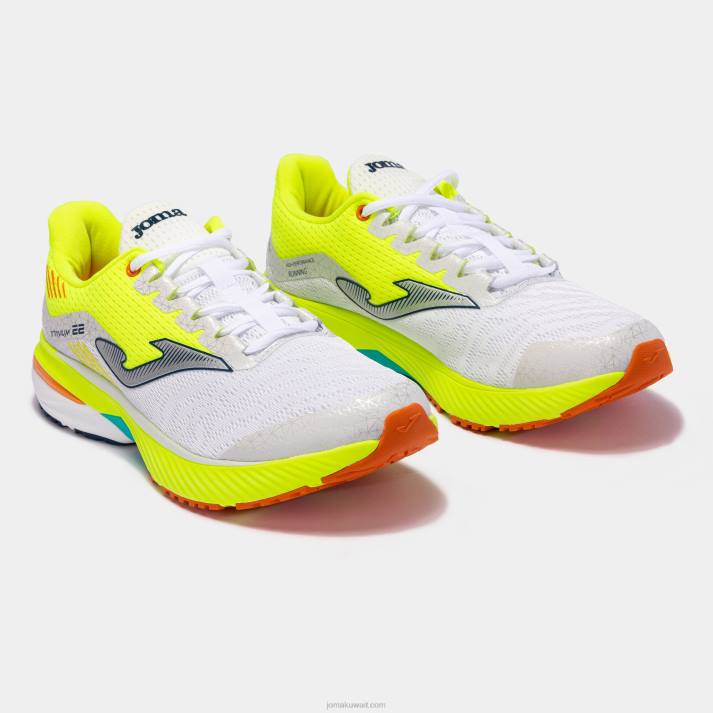 Joma 82P4R857 أبيض أصفر فلوري حذاء الجري التيتانيوم 23 رجال