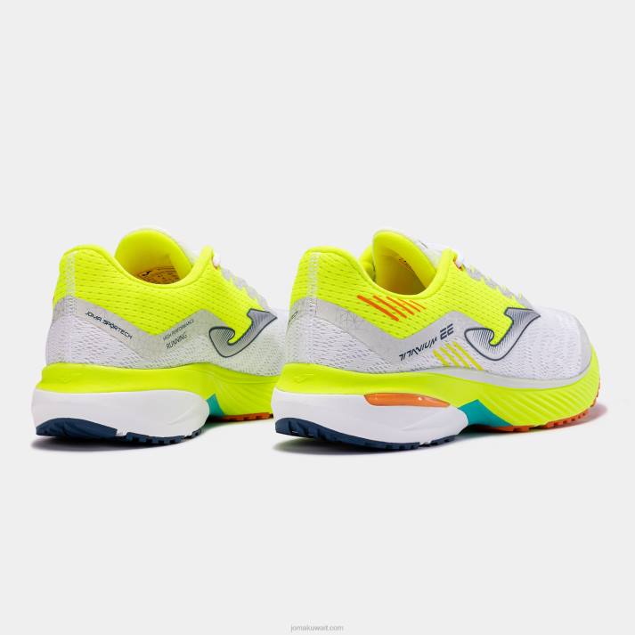 Joma 82P4R857 أبيض أصفر فلوري حذاء الجري التيتانيوم 23 رجال